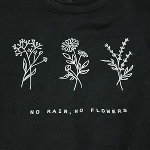 Shein Graphic Floral Oversized Crewneck